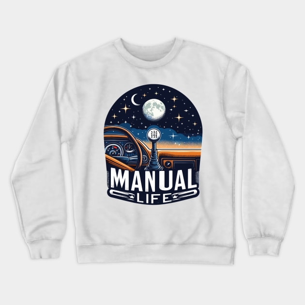 Manual gear shift Crewneck Sweatshirt by Vehicles-Art